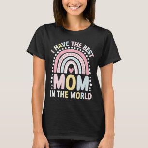Camiseta Eu Tenho A Melhor Mãe Do Mundo Boho Arco-Íris