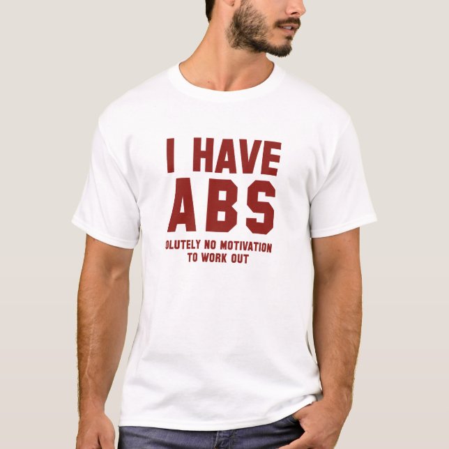 Camiseta Eu Tenho Abs (Frente)