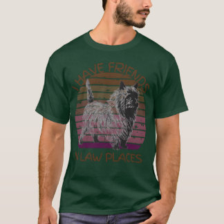 Camiseta Eu tenho amigos em lugares de direito.