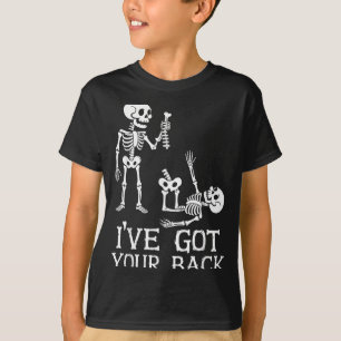 Camiseta Eu tenho as suas costas esqueleto engraçado pun 