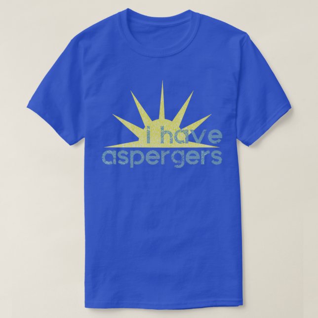 Camiseta Eu tenho Aspergers Sunshine (Frente do Design)