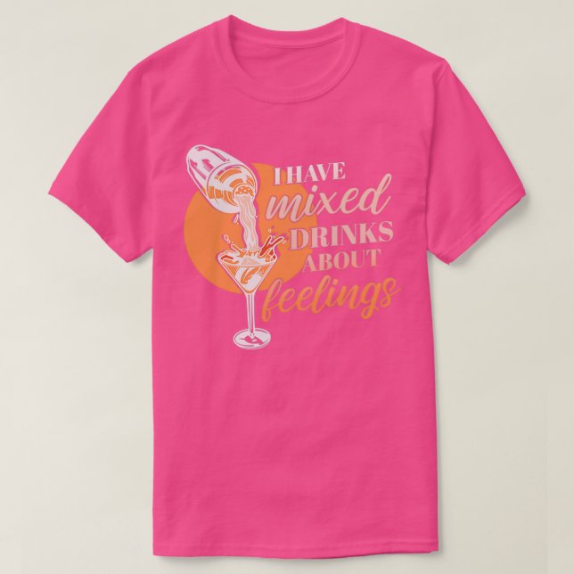 Camiseta Eu tenho bebes mistos sobre sentimentos para um ba (Frente do Design)