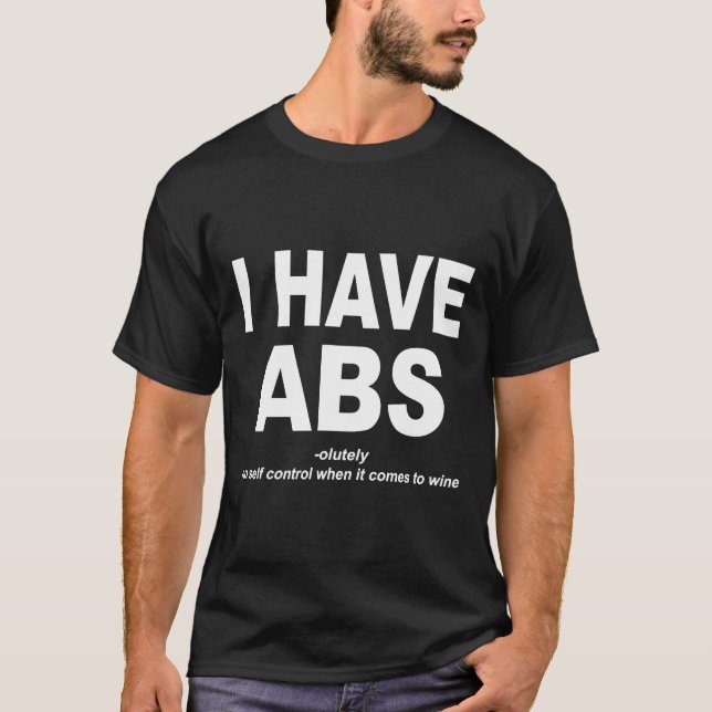 Camiseta Eu Tenho Bebida De Vinho Da Abs (Frente)