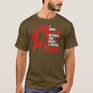 Camiseta Eu Tenho Cabelo Vermelho Porque Deus Sabia Que Eu