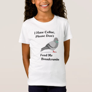 Camiseta Eu tenho celíaco, por favor não me alimento côdeas