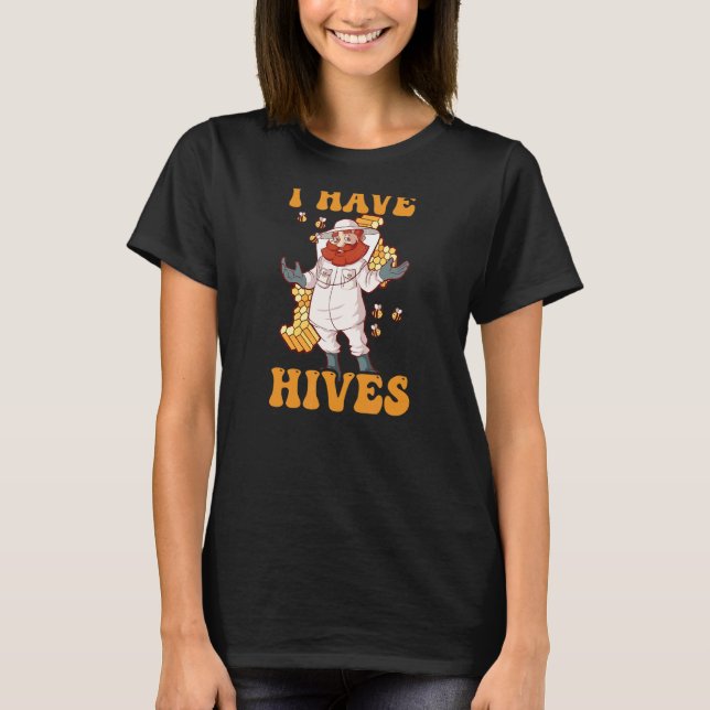 Camiseta Eu Tenho Colmeias. (Frente)