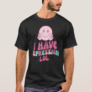 Camiseta Eu Tenho Depressão Lol Retro Estético