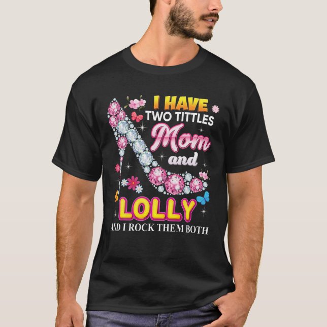 Camiseta Eu Tenho Dois Bichos Mãe E Lolly Rock Ambos Di (Frente)