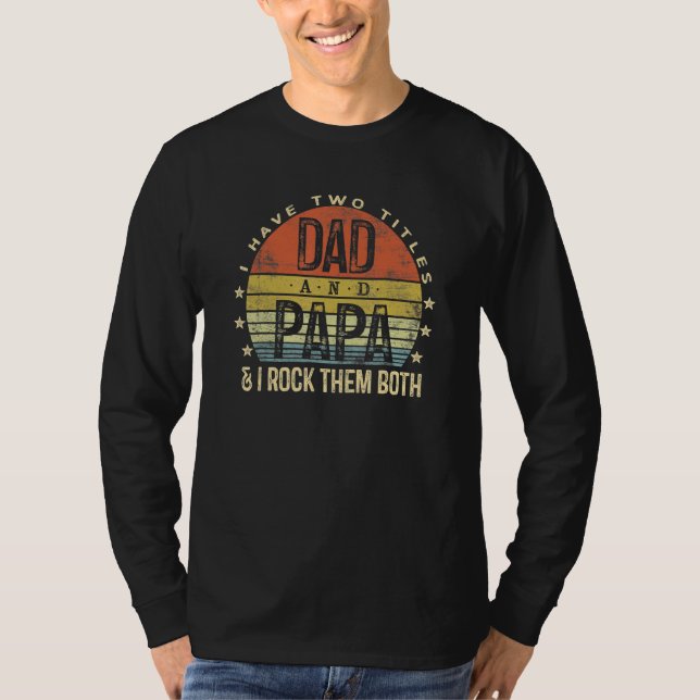 Camiseta Eu Tenho Dois Pais De Títulos E Papai Eu Os Rogo V (Frente)