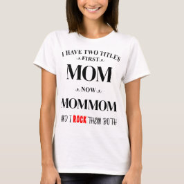 Camiseta Eu Tenho Dois Testes Mamãe Mamãe Personalizou A Av
