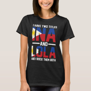Camiseta Eu tenho dois títulos Ina e Lola Oma
