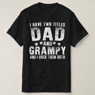 Camiseta eu tenho dois títulos pai e grampo