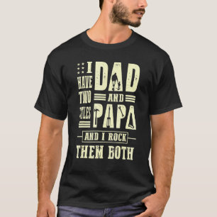 Camiseta Eu Tenho Dois Títulos Pai E Papá Mecânico Pai Dia