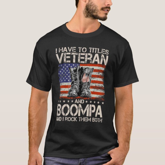 Camiseta Eu Tenho Dois Títulos Veterano E Boompa E Eu Rogo (Frente)