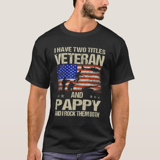 Camiseta Eu Tenho Dois Títulos Veteranos E Pappy E Eu Agito (Frente)