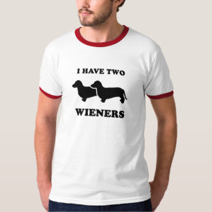 Camiseta Eu tenho dois wieners