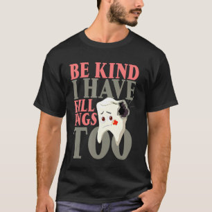 Camiseta Eu tenho enchimentos muito engraçados Presente par