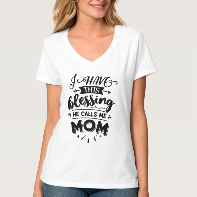 Camiseta Eu Tenho Essa Bênção, Ele Me Chama Mãe (Frente)