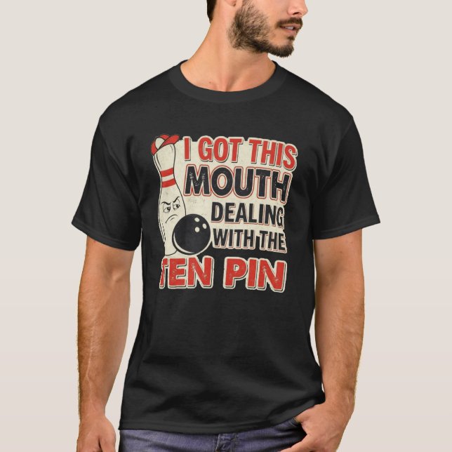 Camiseta Eu Tenho Essa Boca Lidando com a Equipe da Liga de (Frente)
