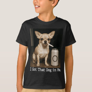 Camiseta Eu Tenho Esse Cachorro Em Mim Cachorro Engraçado C