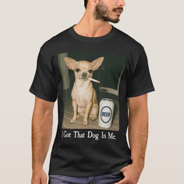 Camiseta Eu Tenho Esse Cachorro Em Mim Cachorro-quente Engr (Frente)