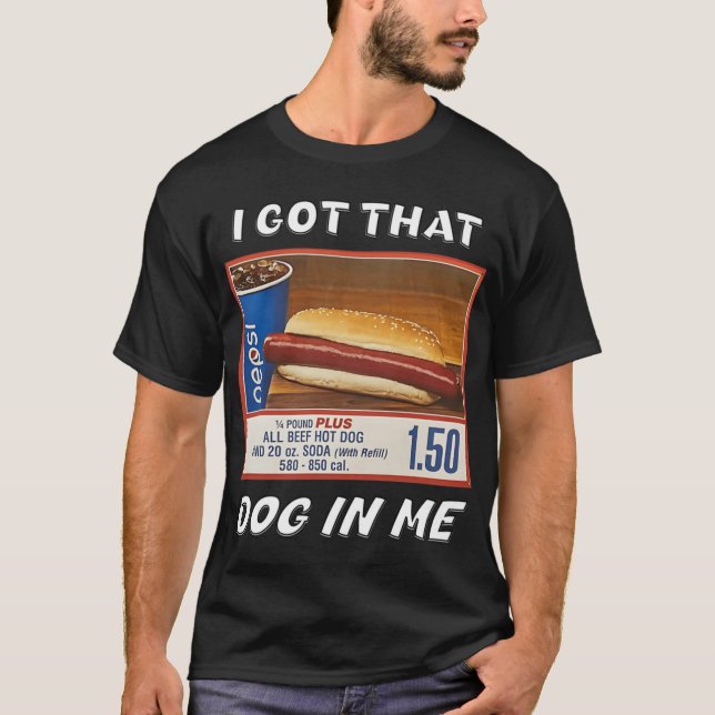 Camiseta Eu Tenho Esse Cachorro Em Mim engraçado (Frente)