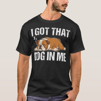 Camiseta Eu Tenho Esse Cachorro Em Mim Engraçado Dormindo I