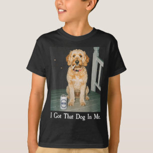 Camiseta Eu Tenho Esse Cachorro Em Mim Engraçado Golden Doo
