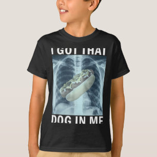Camiseta Eu Tenho Esse Cachorro Em Mim Meme de Raio-X de Ca