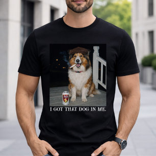Camiseta Eu Tenho Esse Cachorro Em Mim, Piada de Collie Eng