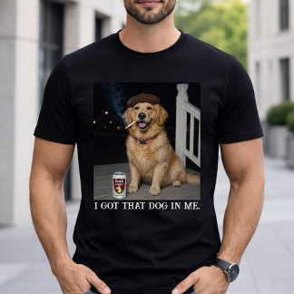 Camiseta Eu Tenho Esse Cachorro Em Mim, Piada Engraçada do 