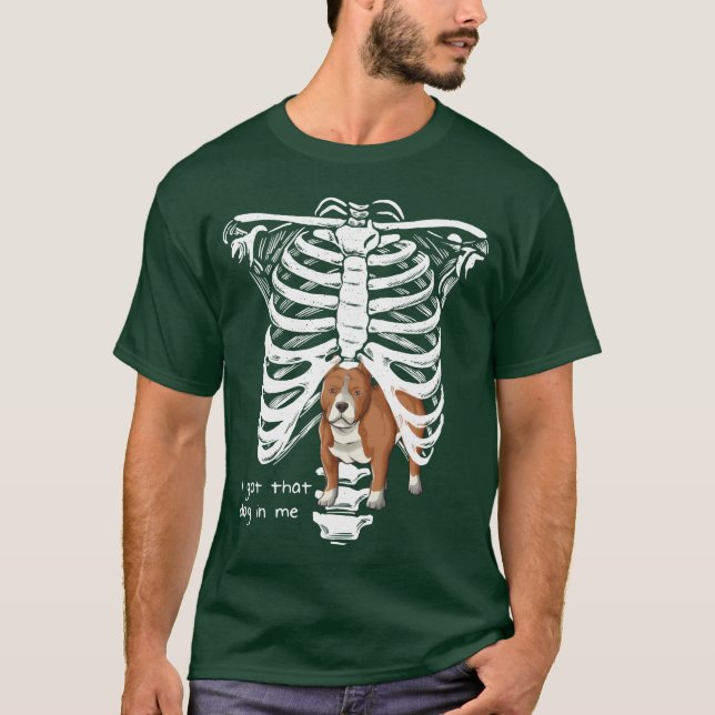 Camiseta Eu Tenho esse Cachorro em Mim Pitbull Pit Cão Gran (Frente)