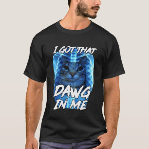 Camiseta Eu Tenho Esse Cachorro em Mim Xray Gato Brainrot G
