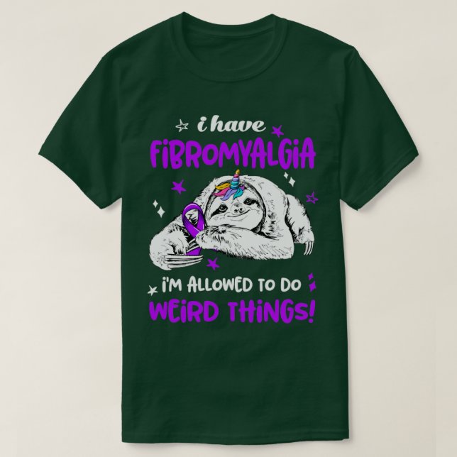 Camiseta Eu tenho Fibromialgia que eu posso fazer coisas es (Frente do Design)