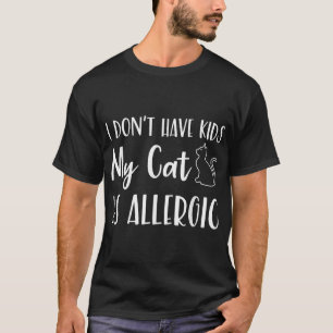 Camiseta Eu Tenho Filhos Meu Gato É Gato De Pet Engraçado A