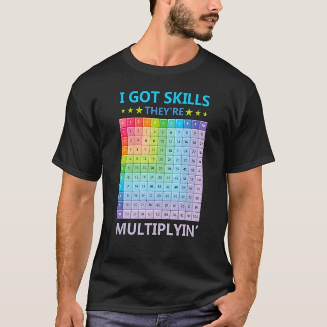 Camiseta Eu tenho habilidades Eles estão Multiplicando o Pr (Frente)