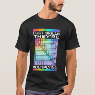 Camiseta Eu Tenho Habilidades Estão se Multiplicando, Matem