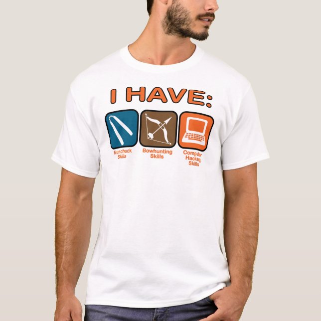Camiseta Eu tenho habilidades Napoleon Dynamite (Frente)