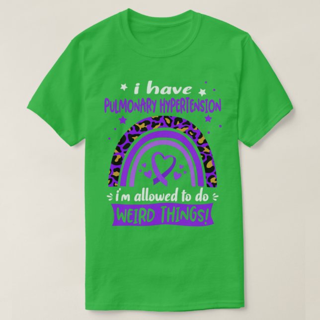 Camiseta Eu tenho hipertensão pulmonar eu posso fazer W (Frente do Design)