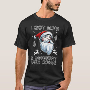 Camiseta Eu Tenho Hos Em Diferentes Papais noeis De Códigos