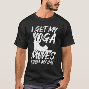 Camiseta Eu Tenho Meu Ioga Se Move Do Meu Gato Feliz De Gat