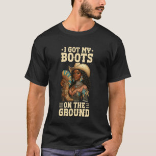 Camiseta Eu Tenho Meus Pés no Chão Vaqueira Ocidental Melan