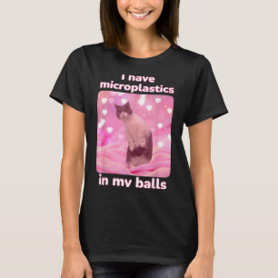 Camiseta Eu Tenho Microplásticos No Meu Meme Dank De Gato R