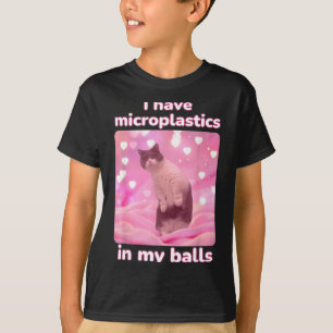 Camiseta Eu Tenho Microplásticos No Meu Meme Dank Do Gato R