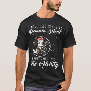Camiseta Eu Tenho O Direito De Permanecer Silencioso Eu Sim