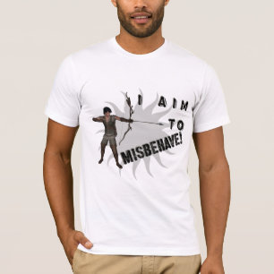 Camiseta Eu tenho o objetivo de me comportar mal!