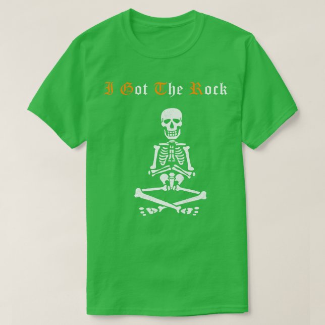 Camiseta Eu tenho o rock Halloween Funny Party Tee Scary Gi (Frente do Design)