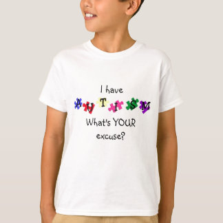 Camiseta Eu tenho o t-shirt do miúdo do autismo