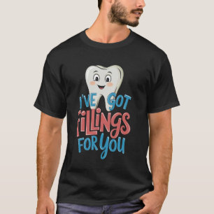 Camiseta Eu Tenho Obturações Para Você Dentista Dia dos Nam
