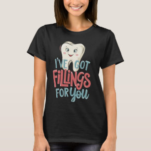 Camiseta Eu Tenho Obturações Para Você Dentista Dia dos Nam